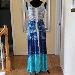 Maxi dress, tie-dyed NEW